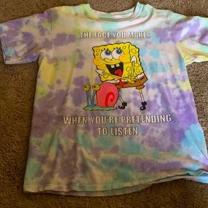 Tie-dye meme Spongebob t-shirt.
